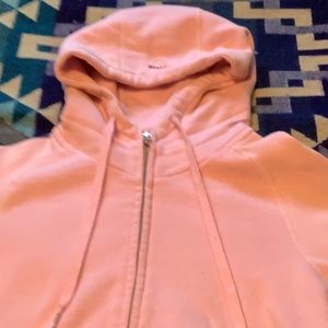 TNA pink full zip hoodie